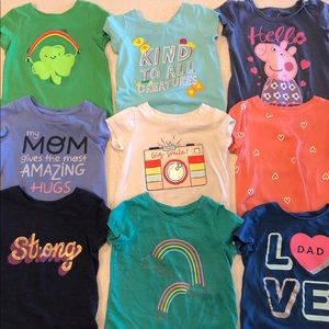 Cat & Jack Shirts 9 of them 2T